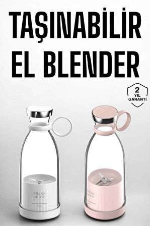 El Blender Taşınabilir Meyve Blender Şarj Edilebilir Taşınabilir Blender Elektr