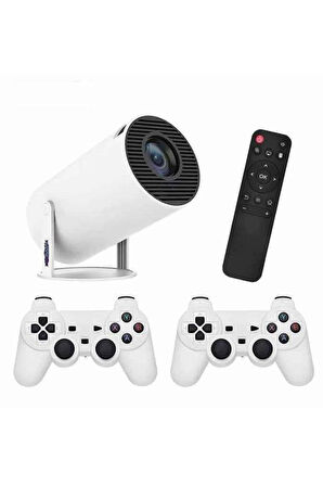 Ayaklı Oyun Projeksiyonu Çift Kollu Taşınabilir Sinema Projektörü