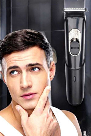 Saç Sakal Vücut Şarjlı Kablosuz Tıraş Makinesi Profesyonel Paslanmaz Çelik