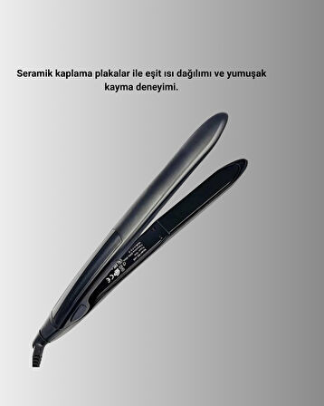 A Kalite Orijinal 2025 Isı Ayarlı Titanyum Seramik Plakalı Profesyonel Saç Düzl