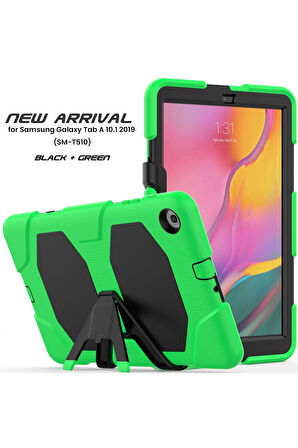 Samsung Galaxy T510 Tab A 10.1 Kılıf Griffin Tablet Kapak - Yeşil-(5796)