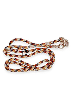 JE Desenli Boyun Askısı - Turuncu-(5796)