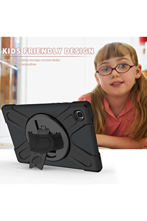 Samsung Galaxy T220 Tab A7 Lite 8.7 Kılıf Amazing Tablet Kapak - Siyah-(5796)