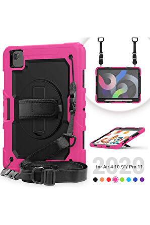 iPad Pro 11 (2020) Kılıf Pars Tablet Kapak - Pembe-(5796)