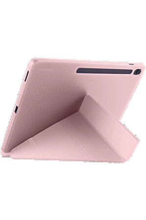 Samsung Galaxy Tab S10 FE Plus 13.1 Kalemlikli Hugo Tablet Kılıfı - Rose Gold-(57