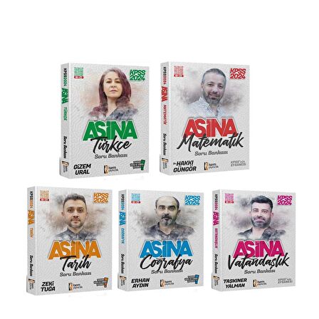 İsem Yayınları 2024 KPSS Aşina Soru Bankası Seti 5 Kitap