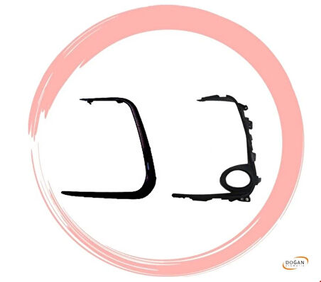 Toyota Corolla Sis Far Çerçevesi Sol İç-Dış Siyah 2019 Sonrası Uyumlu