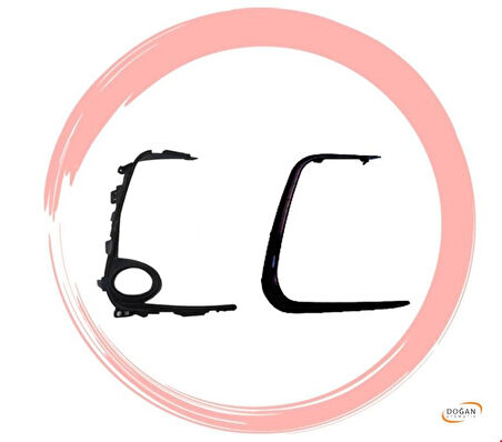 Toyota Corolla Sis Far Çerçevesi Sağ İç-Dış Siyah 2019 Sonrası Uyumlu