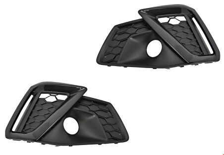 Audi A4 Ön Tampon Izgarası Sağ S-line (Siyah) 2020 Sonrası Uyumlu