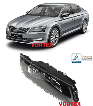 Skoda Superb Sis Farı Sağ 2015 Sonrası Uyumlu