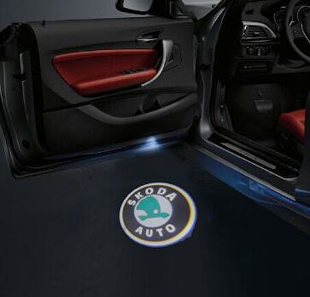Skoda Kapı Altı Delmeli Hayalet Logo