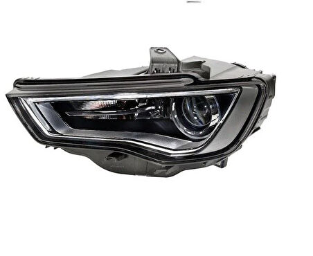 Audi A3 Ön Far Komple (ÇIft Beyin Üzerinde) Sol 2013 Sonrası Uyumlu