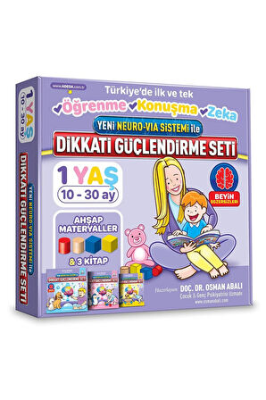 Osman Abalı Dikkati Güçlendirme Seti 1 Yaş + Dikkat Güçlendirme Seti 2 Yaş