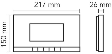 AUDIO 001189 7″ Görüntülü Diafon Bus Plus (Mekanik Butonlu) Siyah
