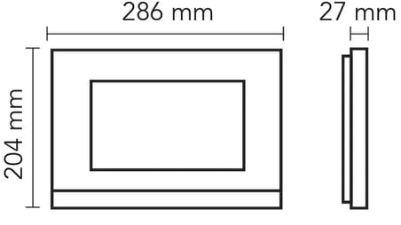 AUDIO 001196 10.1″ Görüntülü Diafon Bus Plus (Dokunmatik Ekranlı Alarmlı Hafızalı) Beyaz