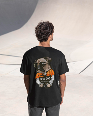 CoolDog Baskılı Unisex Oversize T-Shirt