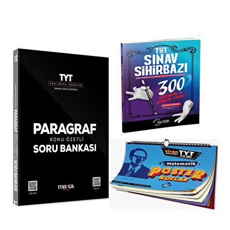 Marka Paragraf Gür Matematik Sihirbazı ve Kr Akademi Matematik Posteri Seti 3 Kitap