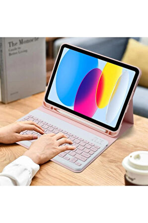 Apple iPad A16 11" Tablet Için Uyumlu Slim Şarjlı Bluetooth Klavye Ve Mouse Seti