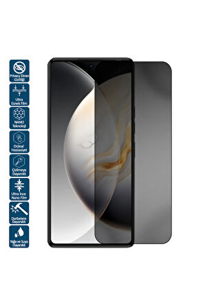 Tecno Spark 30 Pro Privacy Hayalet Ekran Koruyucu Film