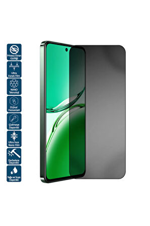 Oppo Reno 11FS İçin Uyumlu Privacy Hayalet Ekran Koruyucu Film