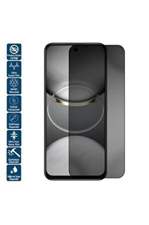 Tecno Spark 30C İçin Uyumlu Privacy Hayalet Ekran Koruyucu Film