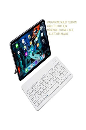 GTX Jaculus V2 10.1" Gaming Tablet İçin Uyumlu Slim Şarjlı Türkçe Bluetooth Klavye