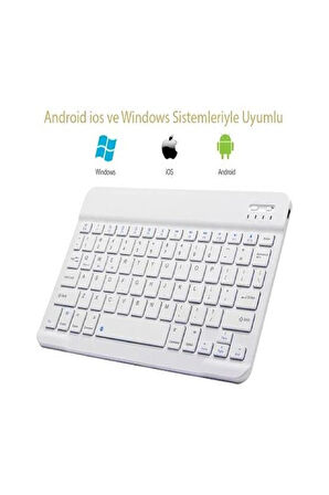iPad Air 6. / Air 7. Nesil 11" Tablet İçin Uyumlu Slim Şarjlı Türkçe Bluetooth Klavye