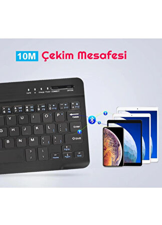 HUAWEI Matepad 12X 12" Tablet İçin Uyumlu Slim Şarjlı Türkçe Bluetooth Klavye ve Mouse Seti