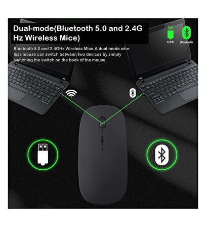 Y700 Tablet İçin Uyumlu Slim Şarjlı Türkçe Bluetooth Klavye ve Mouse Seti