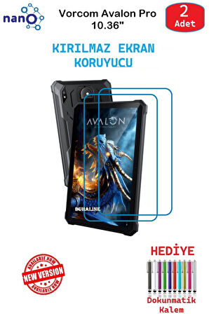 Vorcom Avalon Pro 10.36" İçin Nano Ekran Koruyucu 9h Esnek 2 ADET