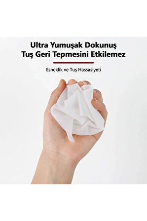 15.6 İnç Laptop İçin Premium Şeffaf Silikon Klavye Koruyucu