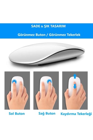 Honor Magic Pad 2 12.3" Tablet İçin UyumluBluetooth Touch Şarjlı Magic Model Mouse Sessiz Dokunmatik Fare