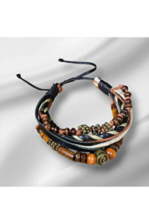 Salaş Bohem Erkek Bileklik | Ayarlanabilir Asansör Kapama