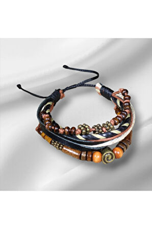 Salaş Bohem Erkek Bileklik | Ayarlanabilir Asansör Kapama