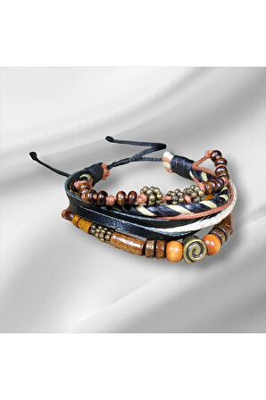 Salaş Bohem Erkek Bileklik | Ayarlanabilir Asansör Kapama