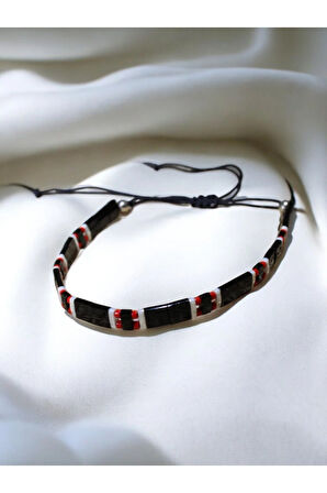 Tila Boncuklarla Zarif ve Renkli Bileklikler Serisi -Kırmızı Miyuki - Siyah -Beyaz Tila