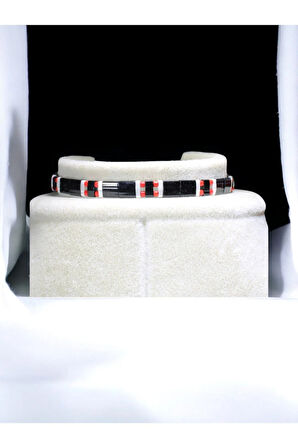 Tila Boncuklarla Zarif ve Renkli Bileklikler Serisi -Kırmızı Miyuki - Siyah -Beyaz Tila