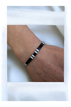 Tila Boncuklarla Zarif ve Renkli Bileklikler Serisi - Siyah -Beyaz Tila