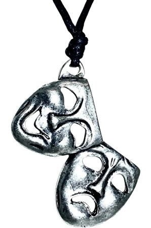 Tiyatro Zamak Motifli Tasarım Ayarlanabilir Pamuk İp Kolye 04