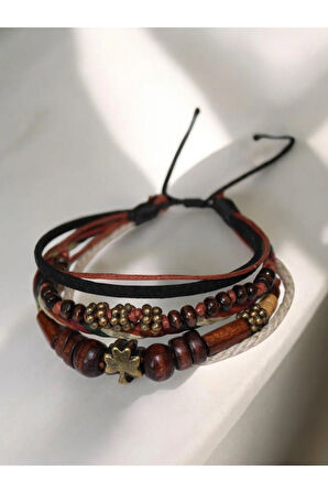 El Yapımı Yaprak Figürlü Bileklik | Dönüşüm ve Yenilenme Temalı Bohem Takı | Hediye Bileklik