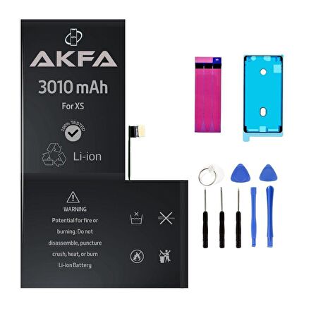 iPhone XS Telefon Batarya- 3010 mAh + Tamir Seti