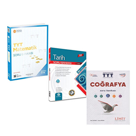 TYT Tarih Coğrafya Matematik Soru Bankası 3 Kitap Set