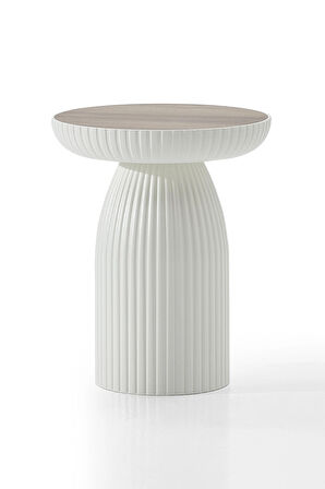 ALTINAKS MOBİLYA BOHEM SEHPA,TEKLİ SEHPA,YAN SEHPA,ZİGON SEHPA - Aytaşı & Ud (Açık Ceviz) Çift Renk - Q 40 X h 50 cm.