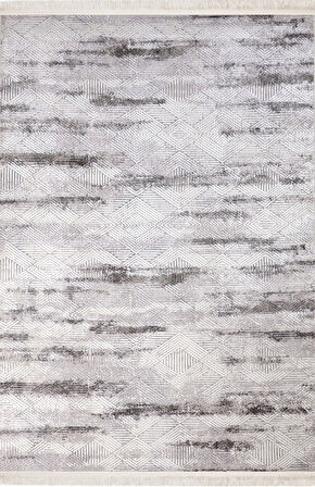 Nexus Halı Diana 258 Gri Akrilik Yumuşak Silinebilir Keçeleşmez Leke Tutmaz Modern Halı