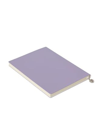 Lila Renkli Esnek Kapak Çizgili Defter, 14.8x21 cm