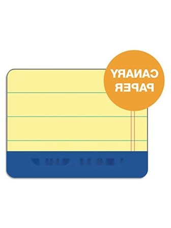 Yasal Yazma Pedleri - 20,8 cm x 25,08 cm, Kanarya Kağıdı, 50 Yapraklı, 3'lü Paket