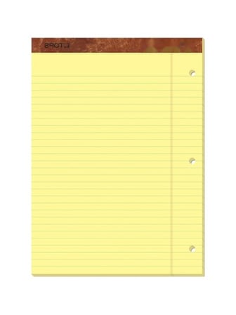Legal Pad Not Defteri - 50 Yaprak, 3-Delik Delikli, 21,6 x 29,8 cm