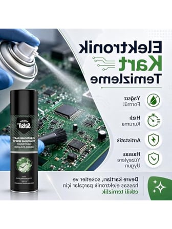 Antistatik Elektronik Kart Temizleme Spreyi, Yağsız Formül