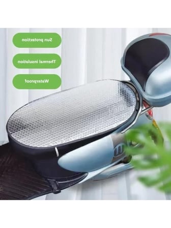 60x36 cm Güneş Koruyucu Motosiklet Koltuk Kılıfı - Su Geçirmez ve Isı Yalıtımlı