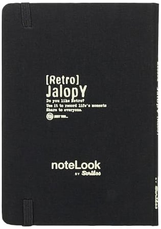 Notelook Scrikss Tekstil Kapak Çizgili Defter A6 Beyaz